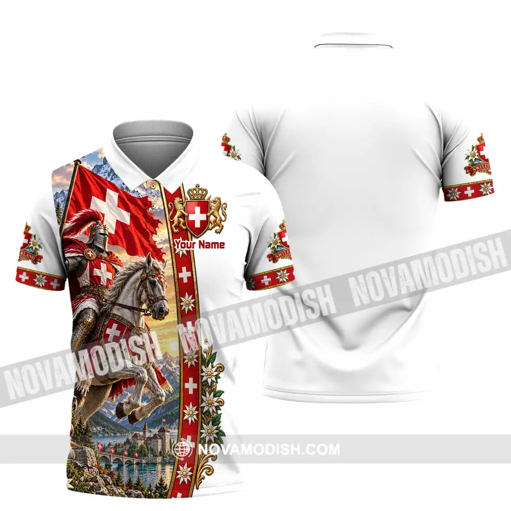 Unisex Shirt - Custom Switzerland Shirt - Polo Shirt / S - T-shirt