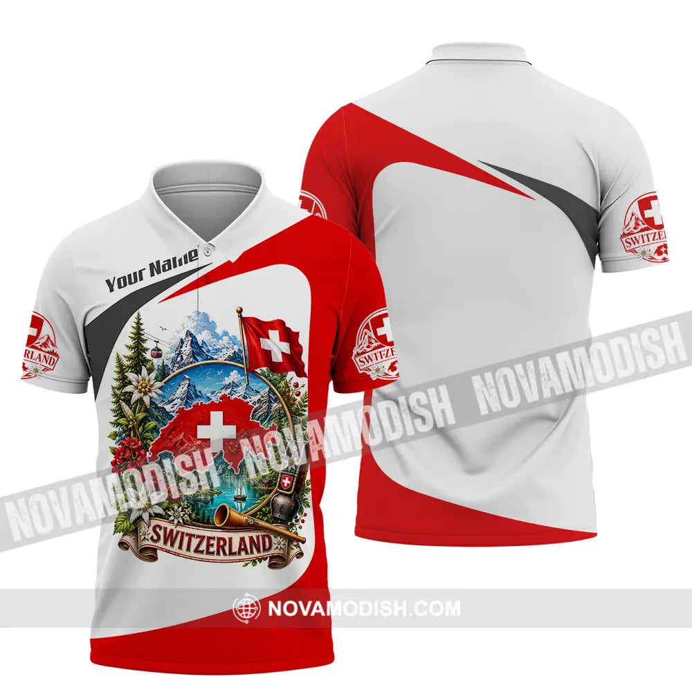 Unisex Shirt - Custom Switzerland Shirt - Polo Shirt / S - T-shirt
