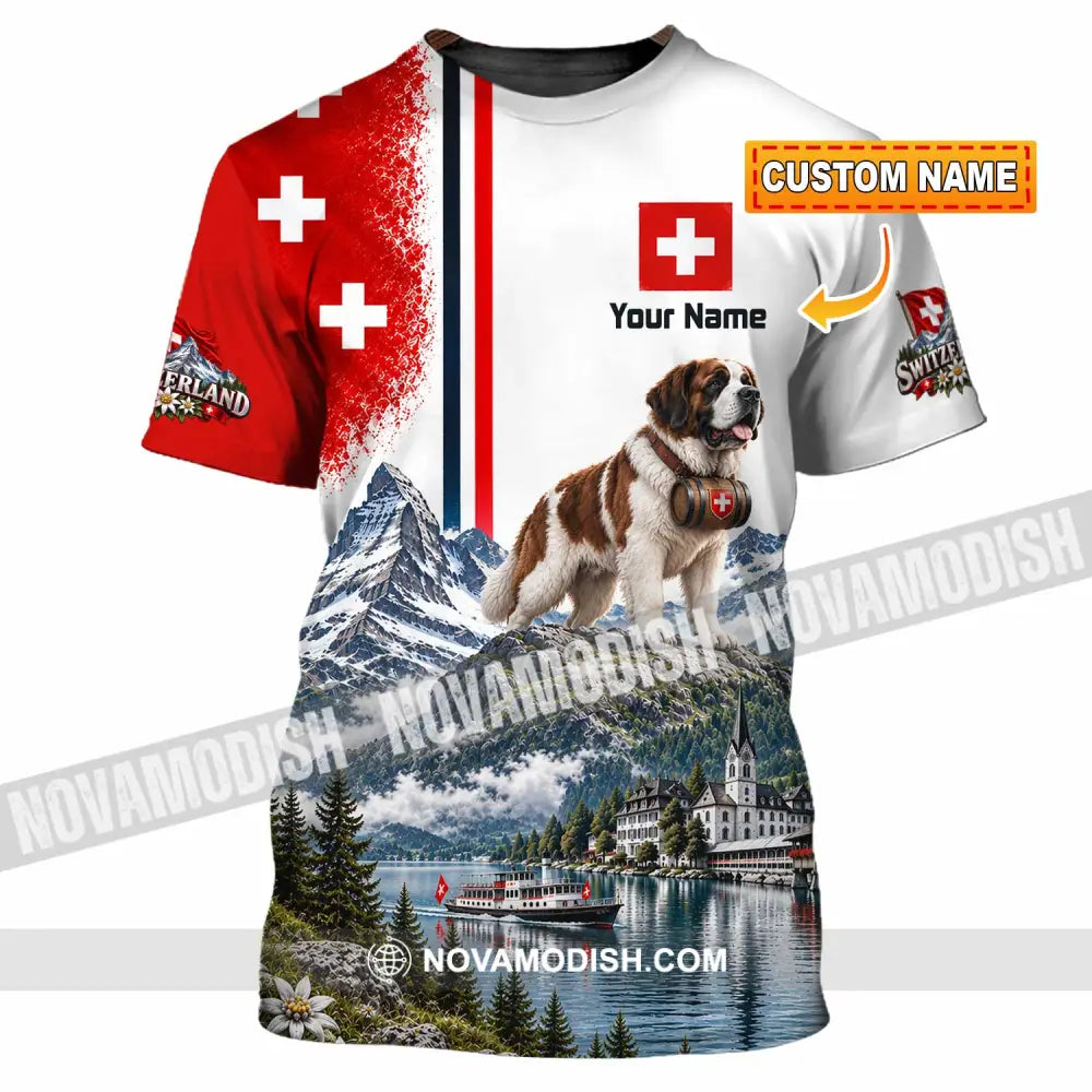 Unisex Shirt - Custom Switzerland Shirt - T-shirt