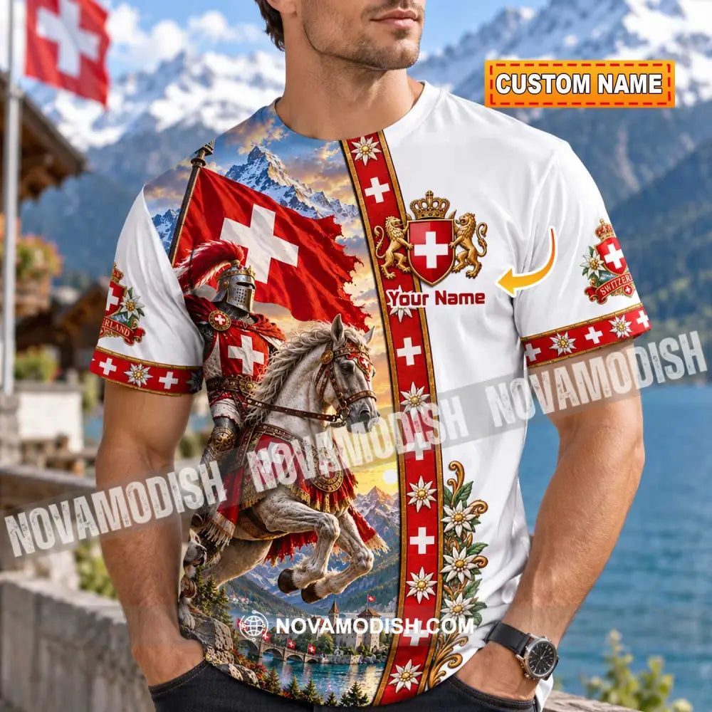 Unisex Shirt - Custom Switzerland Shirt - T-shirt
