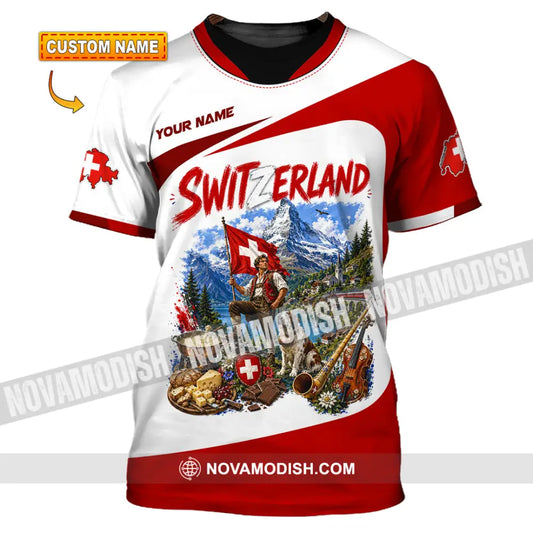 Unisex Shirt - Custom Switzerland Shirt - T-shirt
