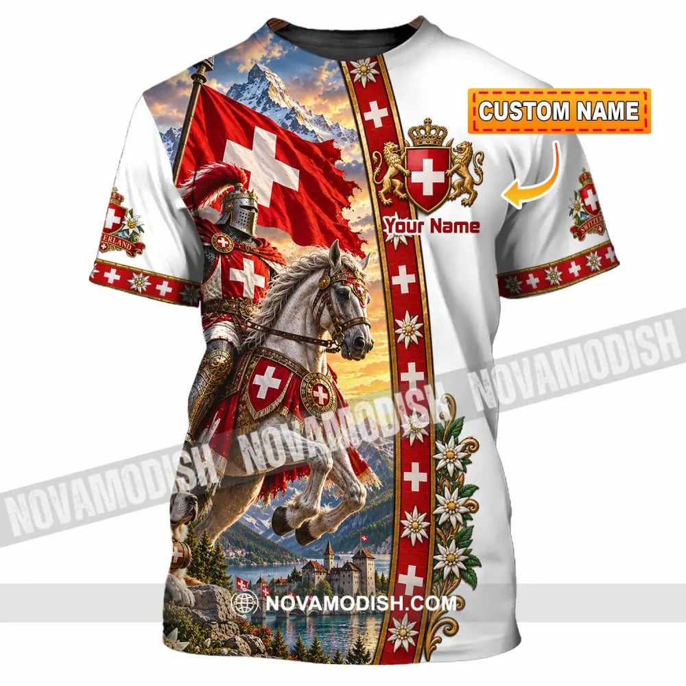 Unisex Shirt - Custom Switzerland Shirt - T-shirt