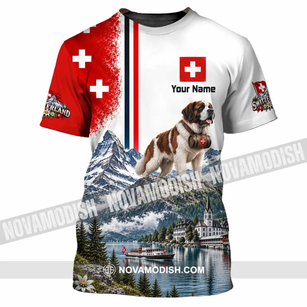 Unisex Shirt - Custom Switzerland Shirt - T-Shirt / S - T-shirt