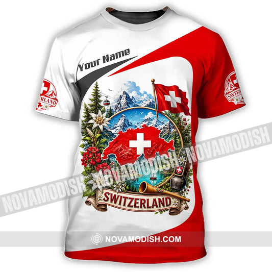 Unisex Shirt - Custom Switzerland Shirt - T-Shirt / S - T-shirt
