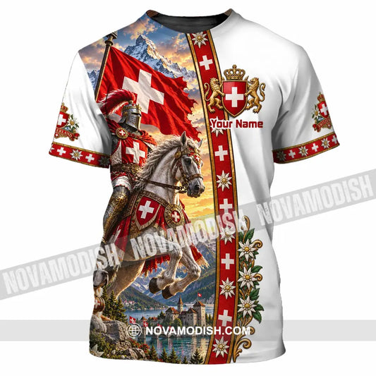 Unisex Shirt - Custom Switzerland Shirt - T-Shirt / S - T-shirt