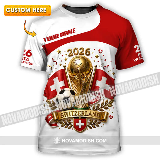 Unisex Shirt - Custom Switzerland World Cup 2026 Shirt - T-shirt