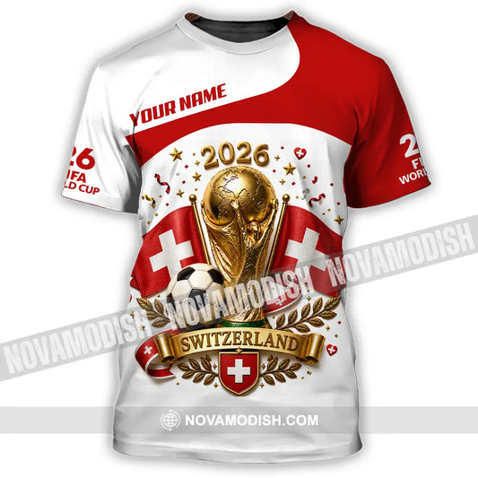 Unisex Shirt - Custom Switzerland World Cup 2026 Shirt - T-Shirt / S - T-shirt