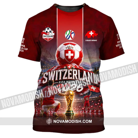 Unisex Shirt - Custom Switzerland World Cup 2026 Shirt - T-Shirt / S - T-shirt