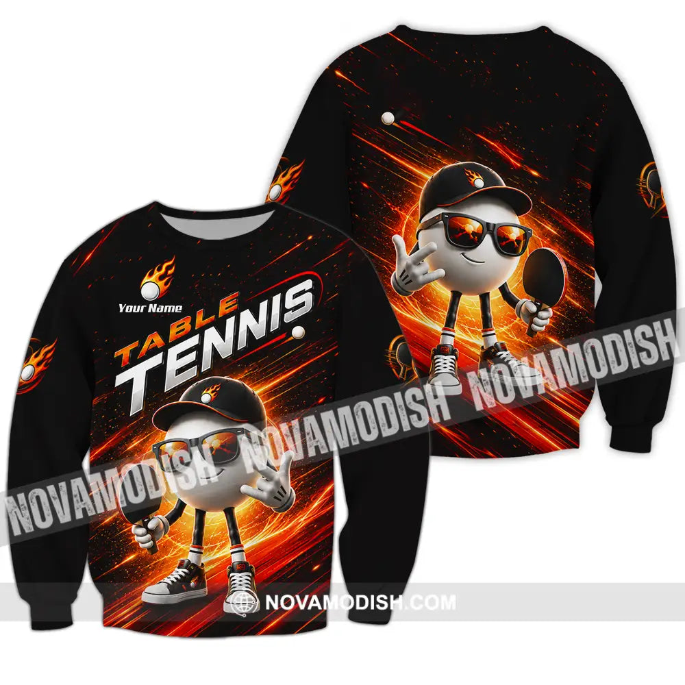 Unisex Shirt - Custom Table Tennis Shirt - Long Sleeve / S - T-shirt