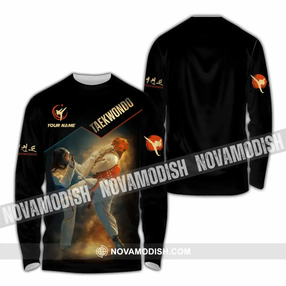 Unisex Shirt - Custom Taekwondo 3D Shirt Long Sleeve Shirt / S T-shirt