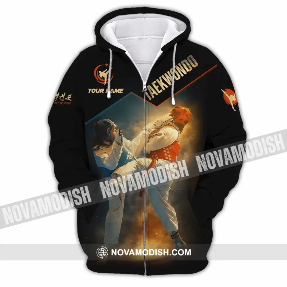 Unisex Shirt - Custom Taekwondo 3D Shirt Zipper Hoodie / S T-shirt