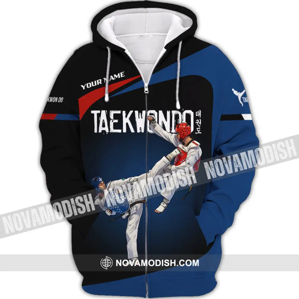 Unisex Shirt - Custom Taekwondo 3D Shirt Zipper Hoodie / S T-shirt