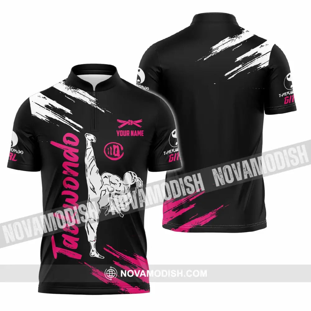 Unisex Shirt - Custom Taekwondo 3D Shirt Zipper Polo Shirt / S T-shirt