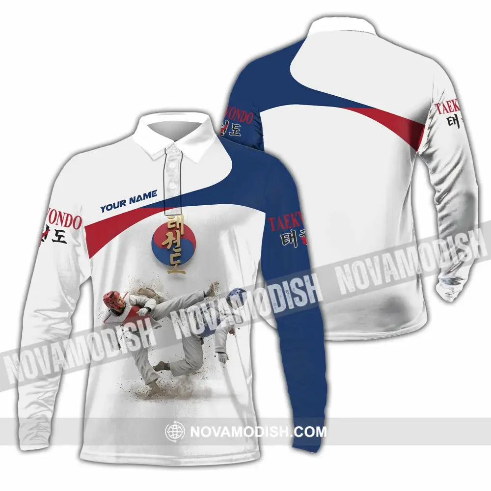Unisex Shirt - Custom Taekwondo Shirt - Long Sleeve Polo / S - T-shirt