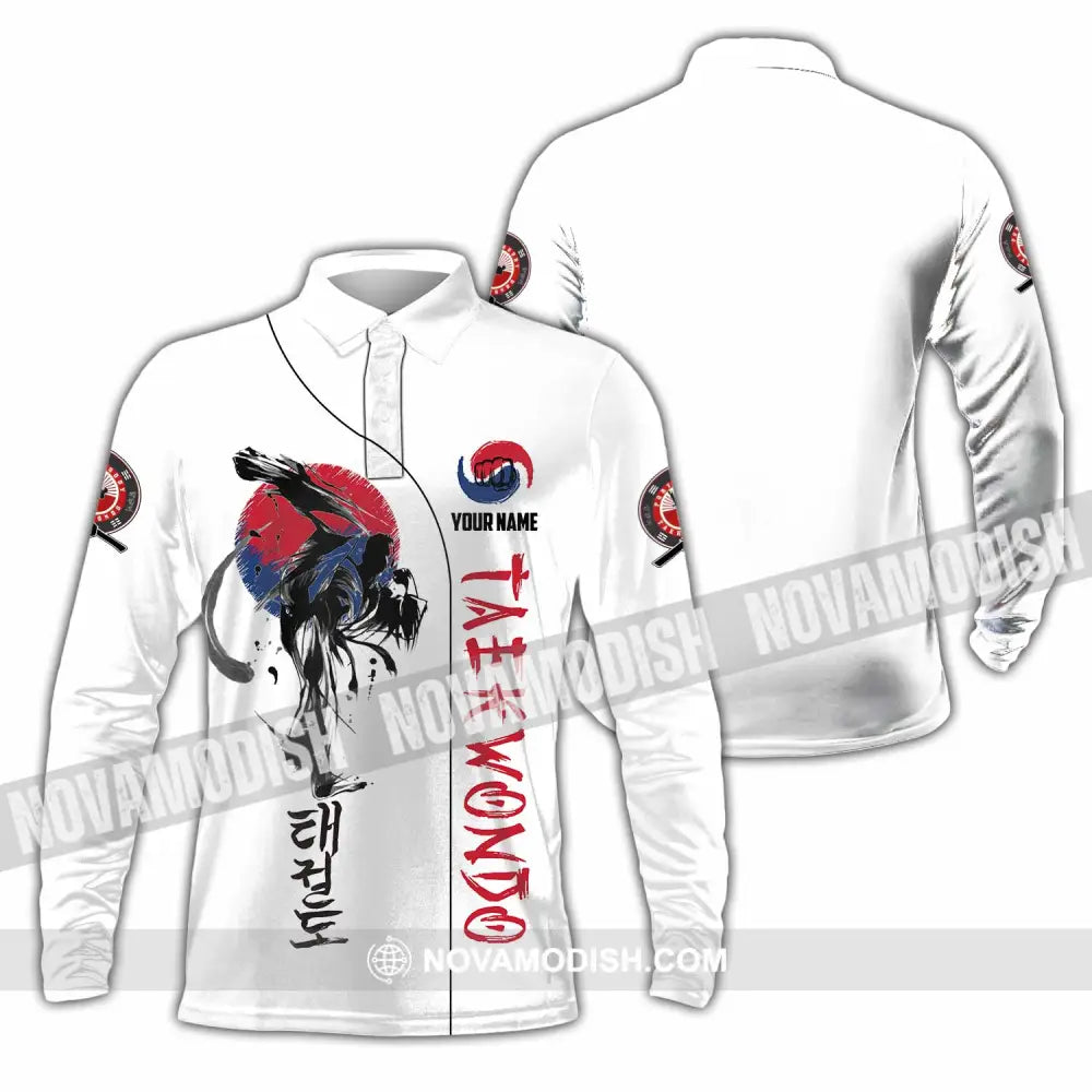 Unisex Shirt - Custom Taekwondo Shirt Long Sleeve Polo / S T-shirt