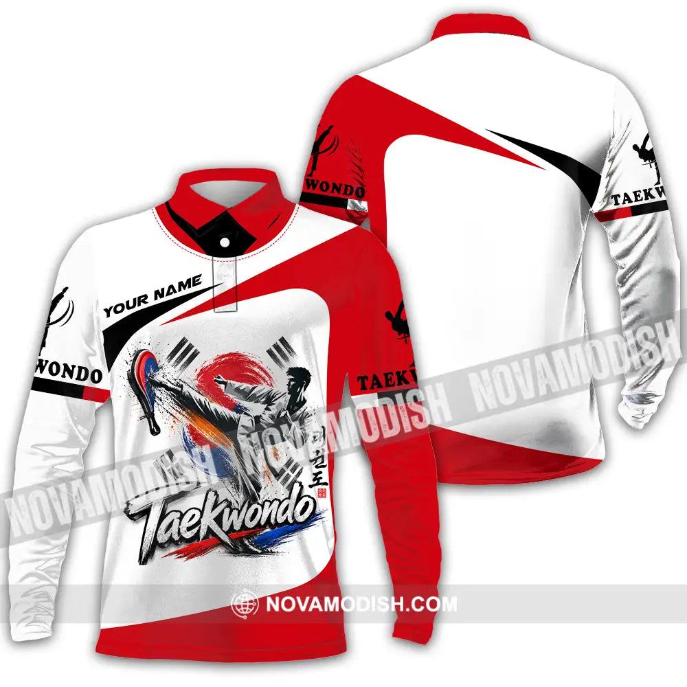 Unisex Shirt - Custom Taekwondo Shirt - Long Sleeve Polo / S - T-shirt