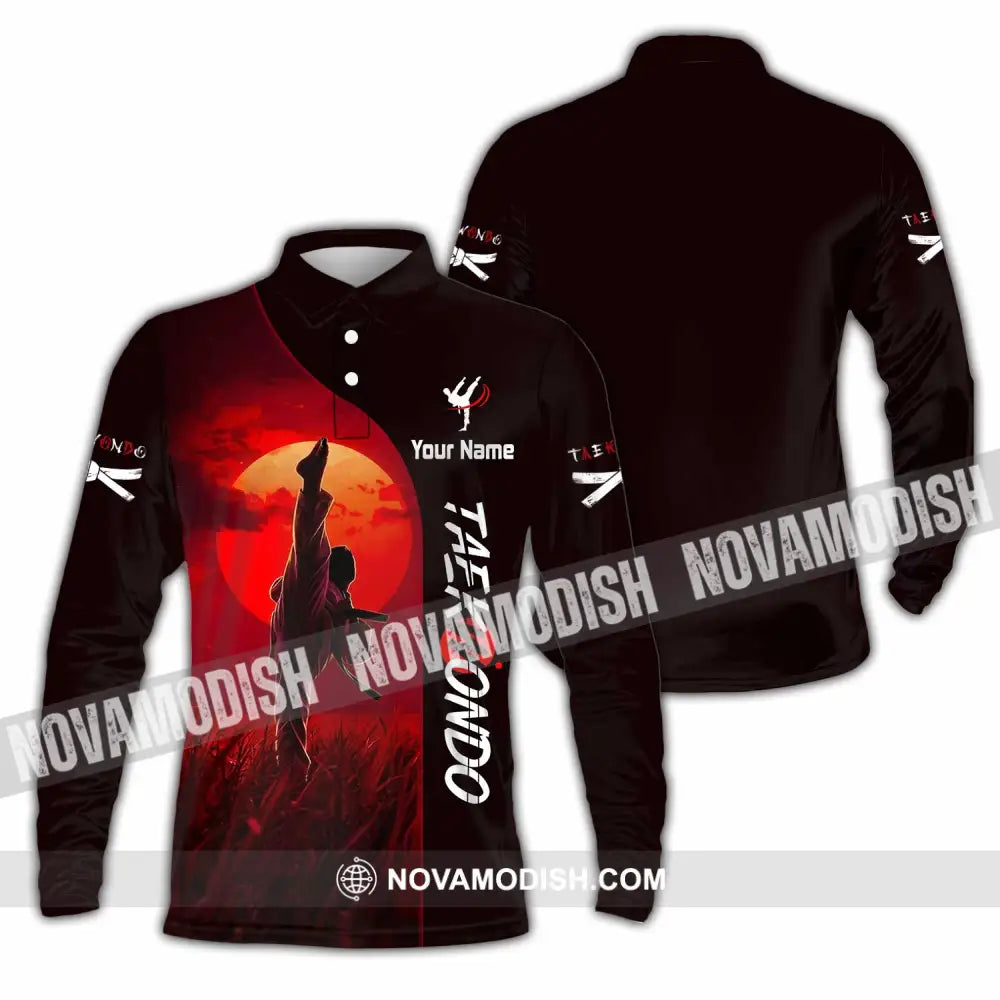 Unisex Shirt - Custom Taekwondo Shirt - Long Sleeve Polo / S - T-shirt