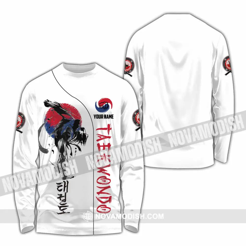 Unisex Shirt - Custom Taekwondo Shirt Long Sleeve Shirt / S T-shirt