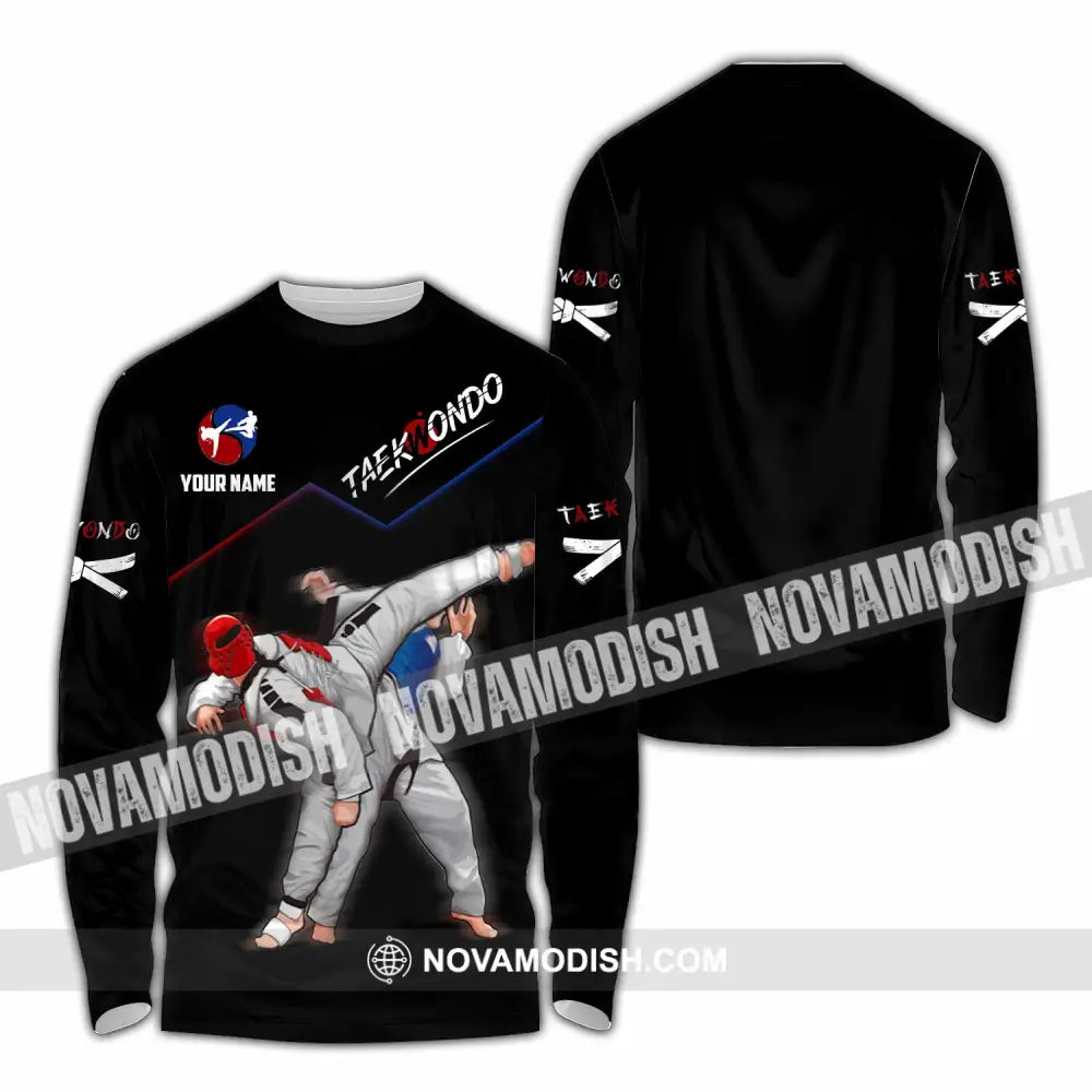 Unisex Shirt - Custom Taekwondo Shirt Long Sleeve Shirt / S T-shirt