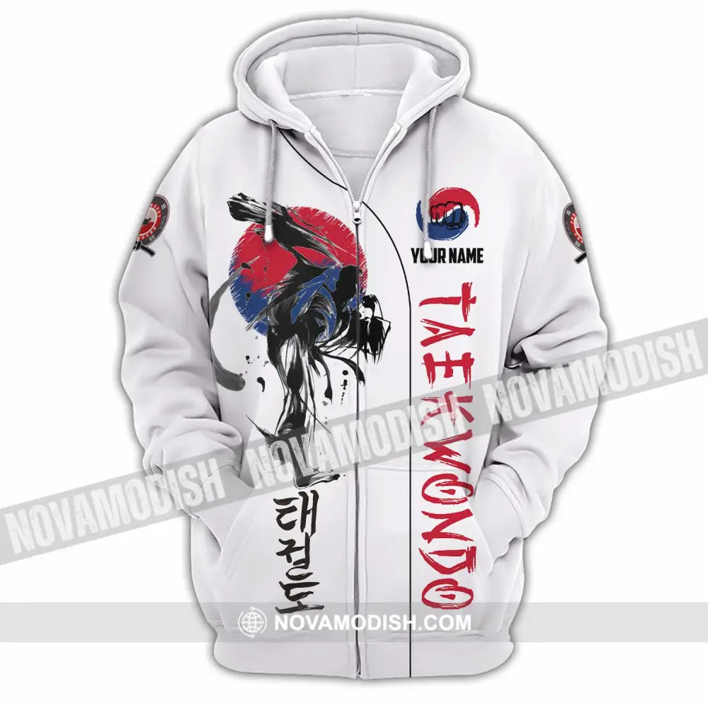 Unisex Shirt - Custom Taekwondo Shirt Zipper Hoodie / S T-shirt