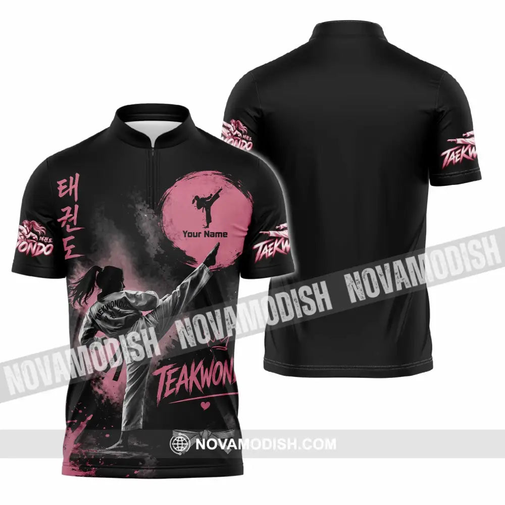 Unisex Shirt - Custom Taekwondo Shirt - Zipper Polo Shirt / S - T-shirt