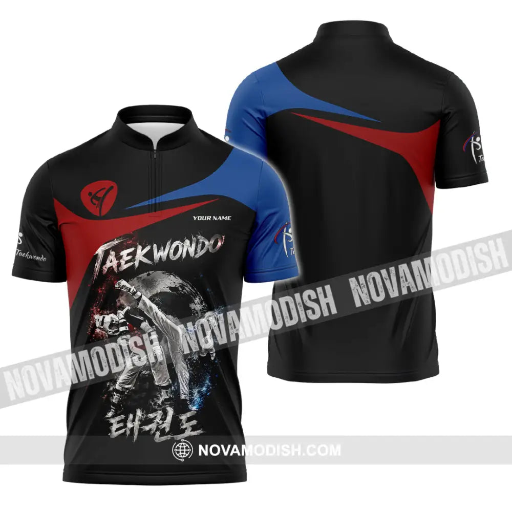 Unisex Shirt - Custom Taekwondo Shirt - Zipper Polo Shirt / S - T-shirt