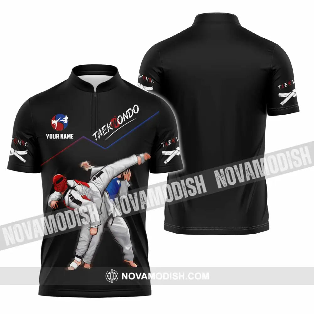 Unisex Shirt - Custom Taekwondo Shirt Zipper Polo Shirt / S T-shirt