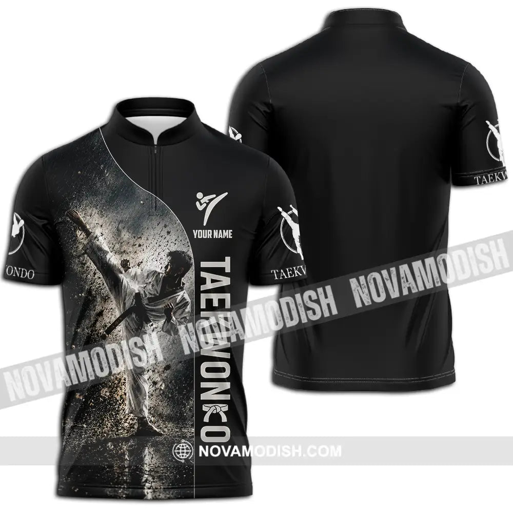 Unisex Shirt - Custom Taekwondo Shirt - Zipper Polo Shirt / S - T-shirt