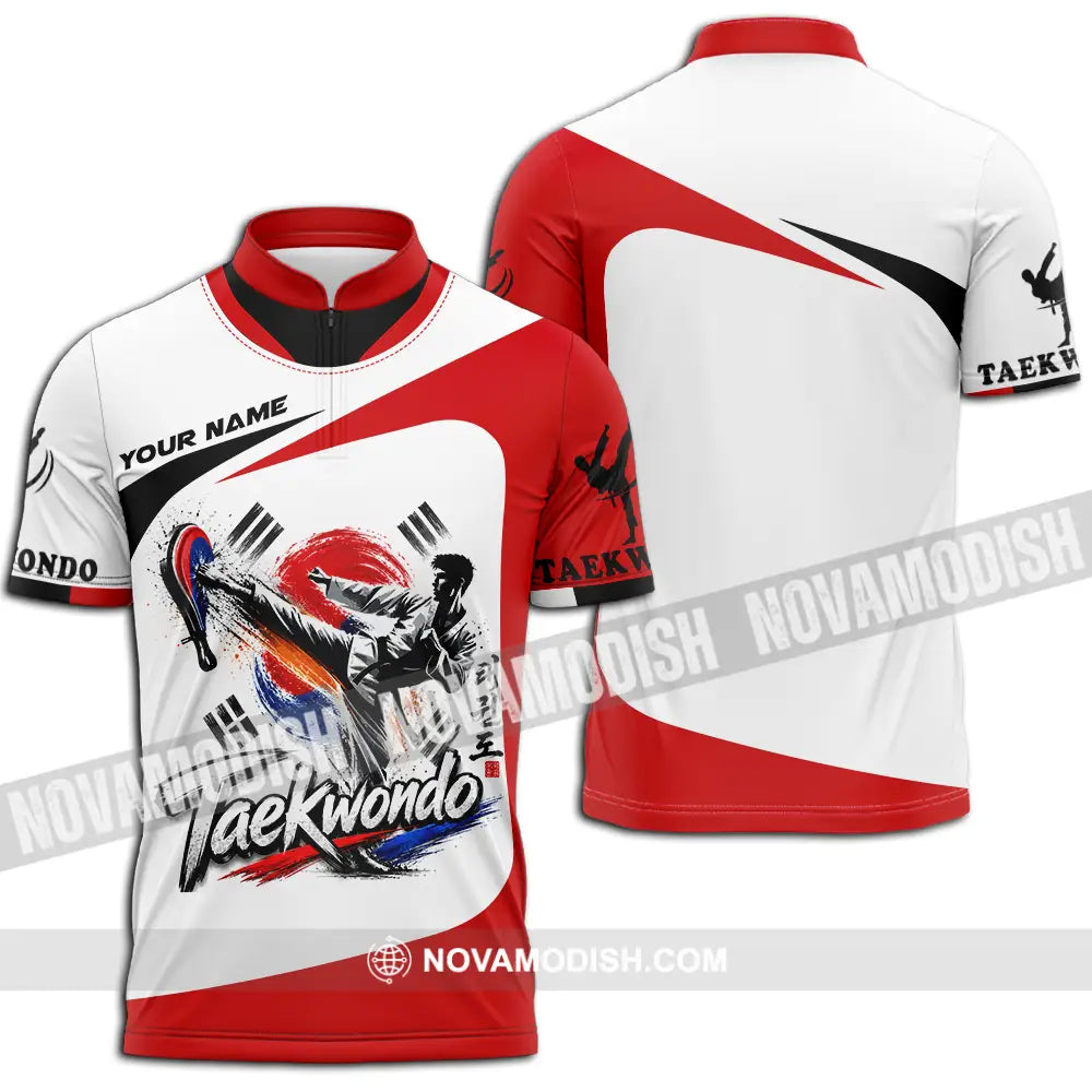 Unisex Shirt - Custom Taekwondo Shirt - Zipper Polo Shirt / S - T-shirt