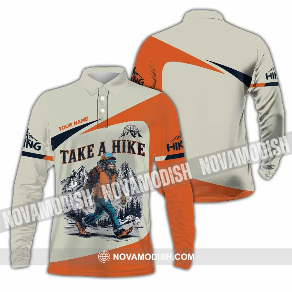 Unisex Shirt - Custom Take A Hike Shirt Long Sleeve Polo / S T-shirt