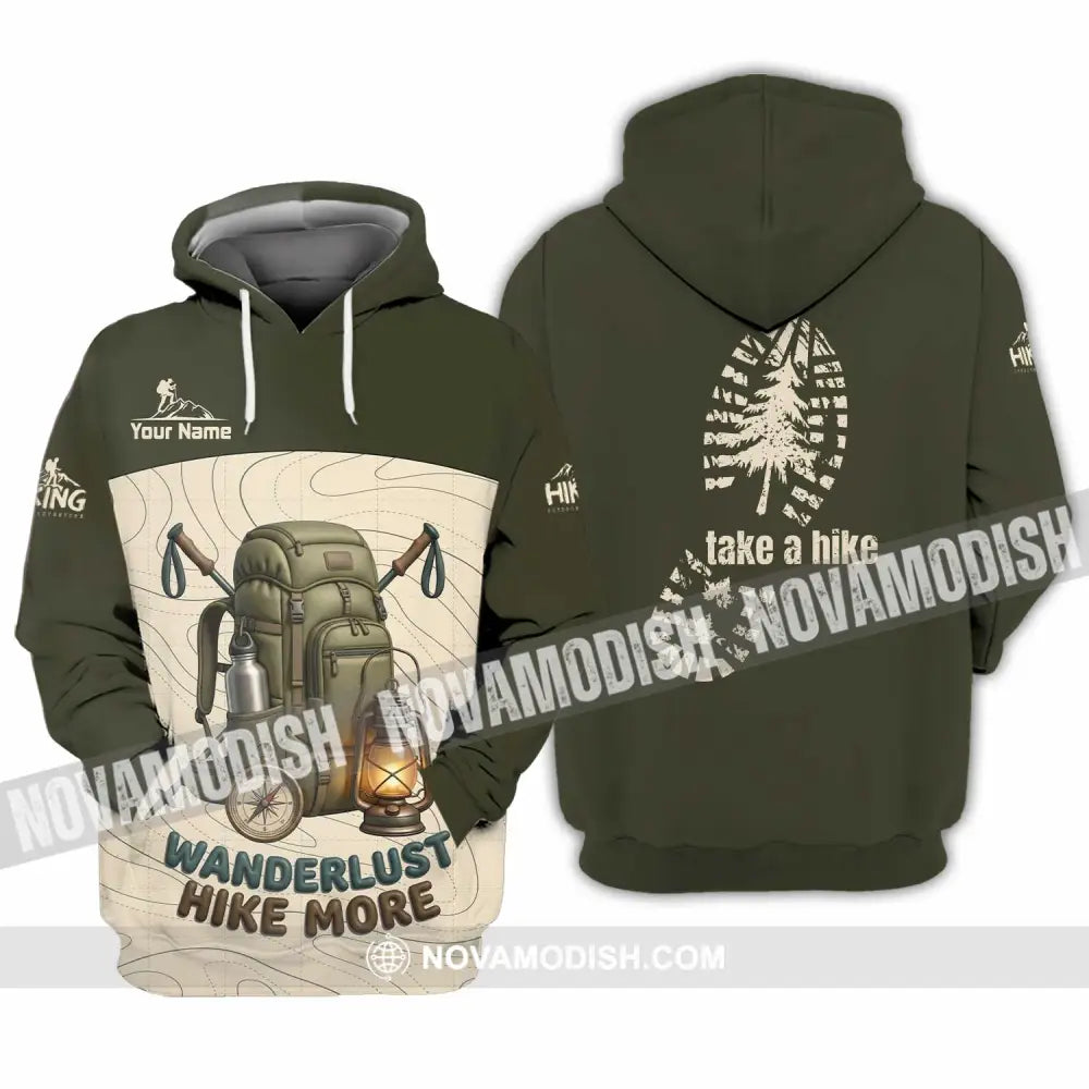 Unisex Shirt - Custom Take A Hike Wanderlust Hike More Shirt - Hoodie / S - T-shirt