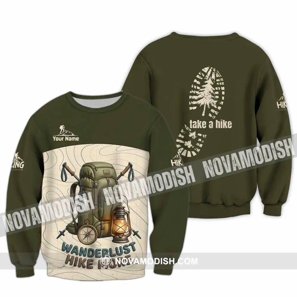 Unisex Shirt - Custom Take A Hike Wanderlust Hike More Shirt - Long Sleeve / S - T-shirt