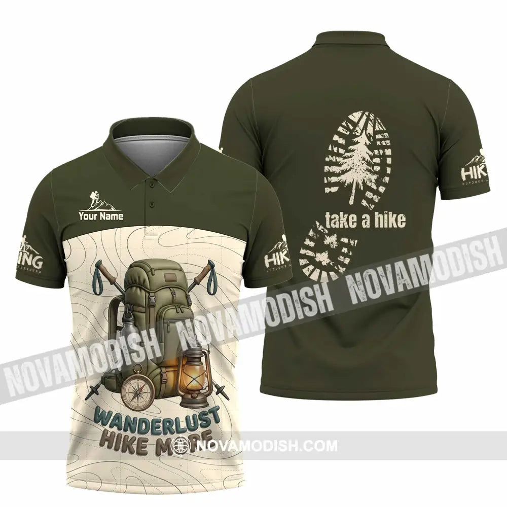 Unisex Shirt - Custom Take A Hike Wanderlust Hike More Shirt - Polo Shirt / S - T-shirt