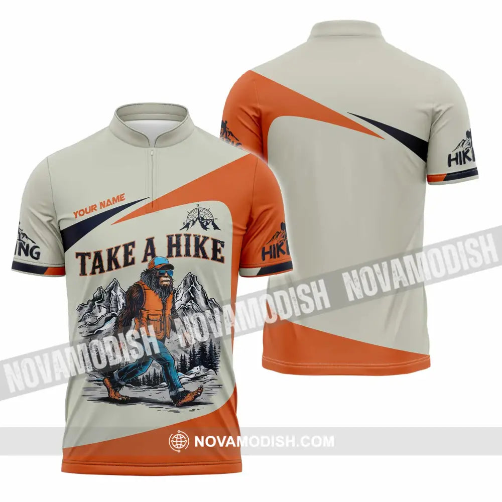 Unisex Shirt - Custom Take A Hike Shirt Zipper Polo Shirt / S T-shirt