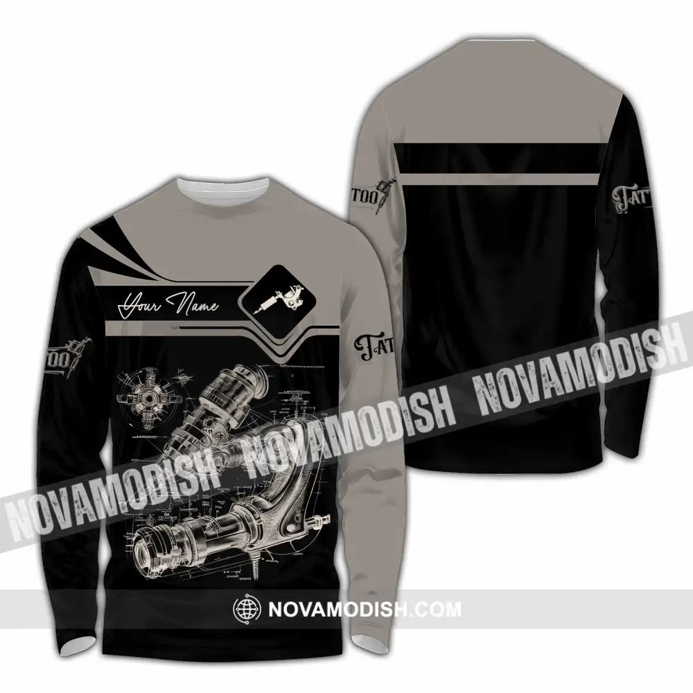 Unisex Shirt - Custom Tattoo Artist Shirt - Long Sleeve Shirt / S - T-shirt