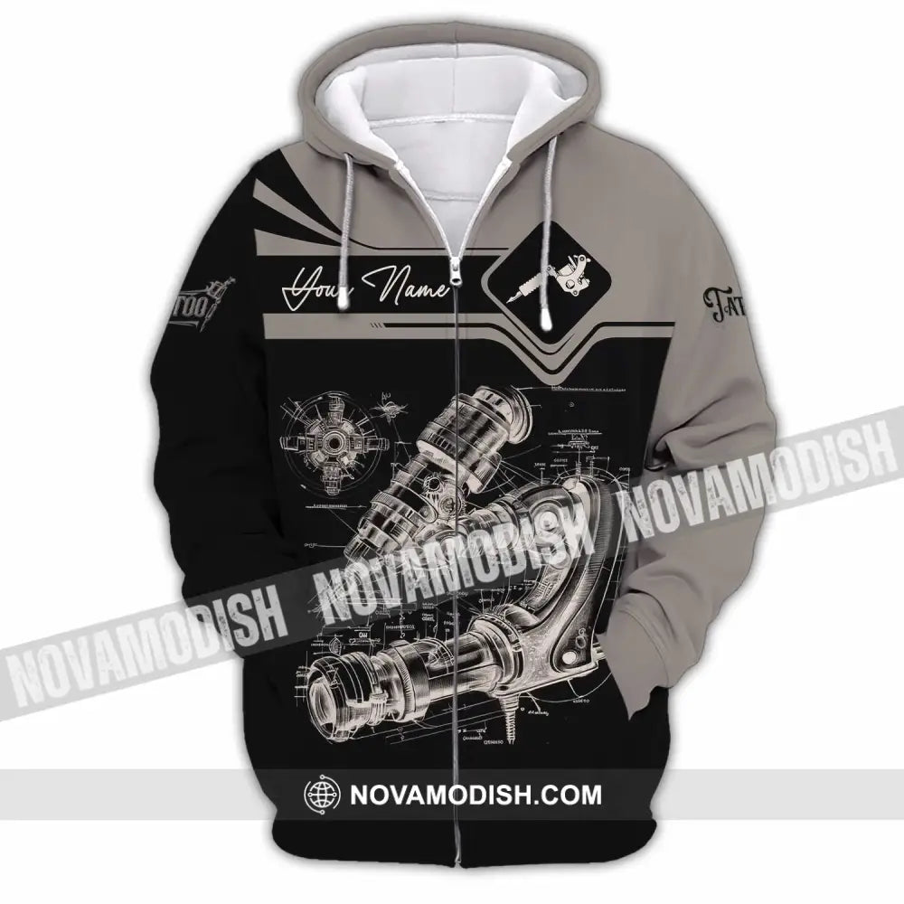 Unisex Shirt - Custom Tattoo Artist Shirt - Zipper Hoodie / S - T-shirt