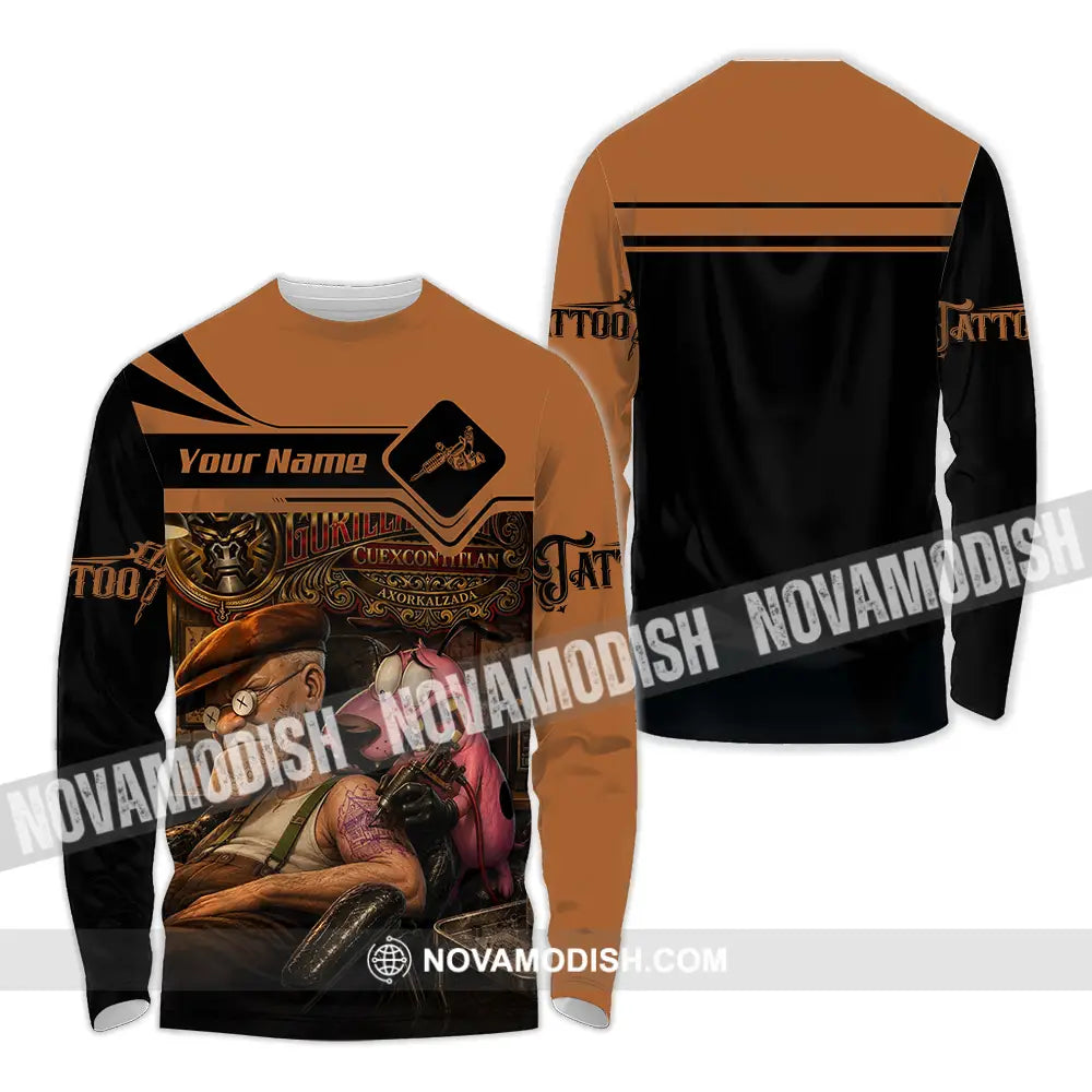 Unisex Shirt - Custom Tattoo Shirt - Long Sleeve Shirt / S - T-shirt