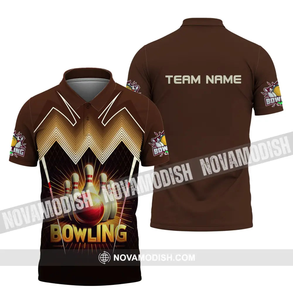 Unisex Shirt Custom Team Name Bowling For Clubs Gift Polo / S T-Shirt