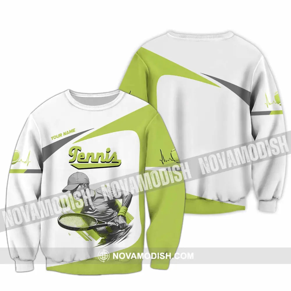 Unisex Shirt - Custom Tennis 3D Shirt Long Sleeve / S T-shirt