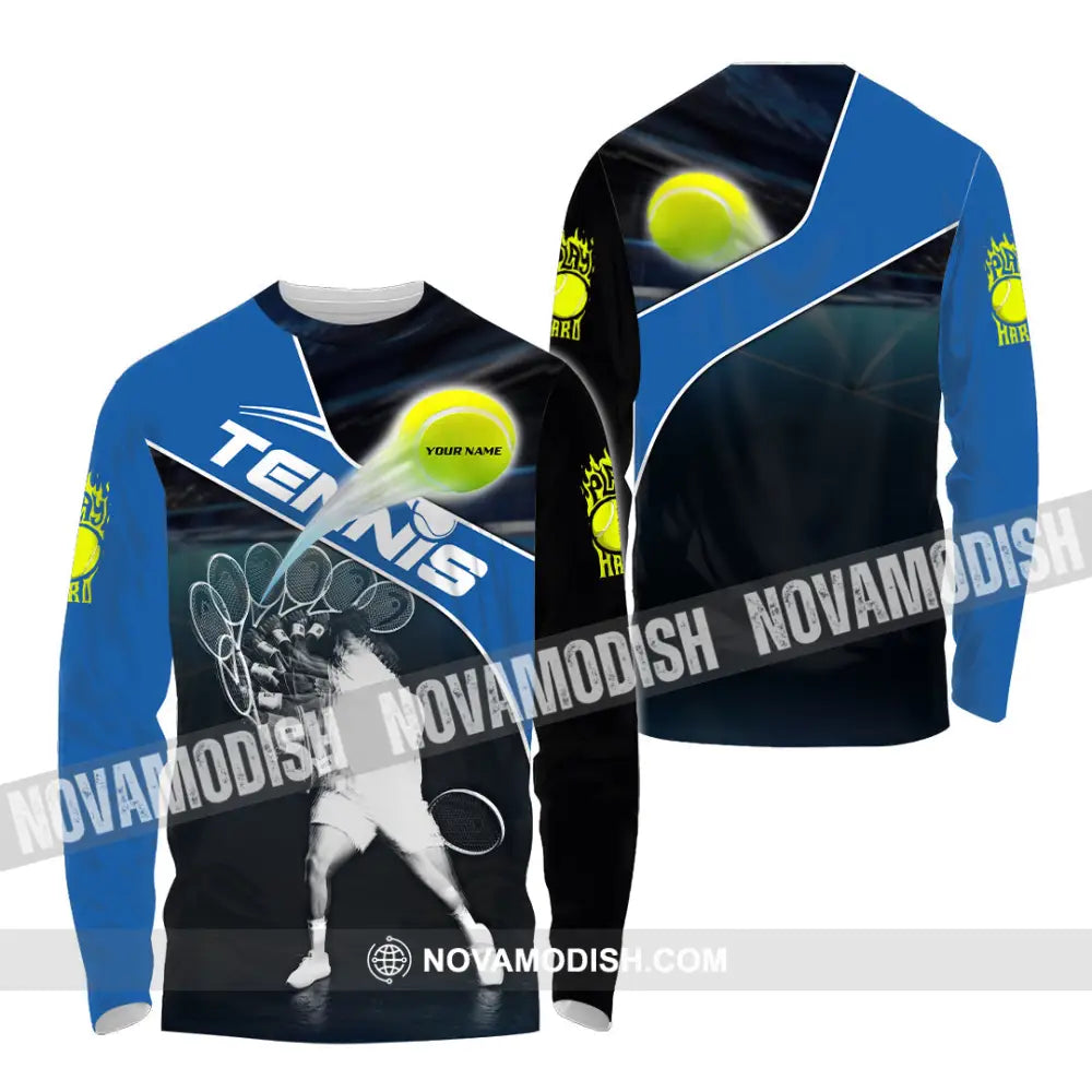 Unisex Shirt - Custom Tennis 3D Shirt Long Sleeve Shirt / S T-shirt