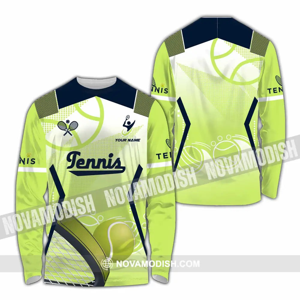 Unisex Shirt - Custom Tennis 3D Shirt Long Sleeve Shirt / S T-shirt