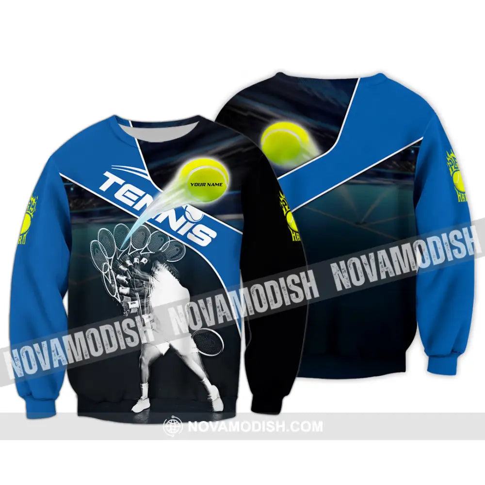 Unisex Shirt - Custom Tennis 3D Shirt Long Sleeve / S T-shirt