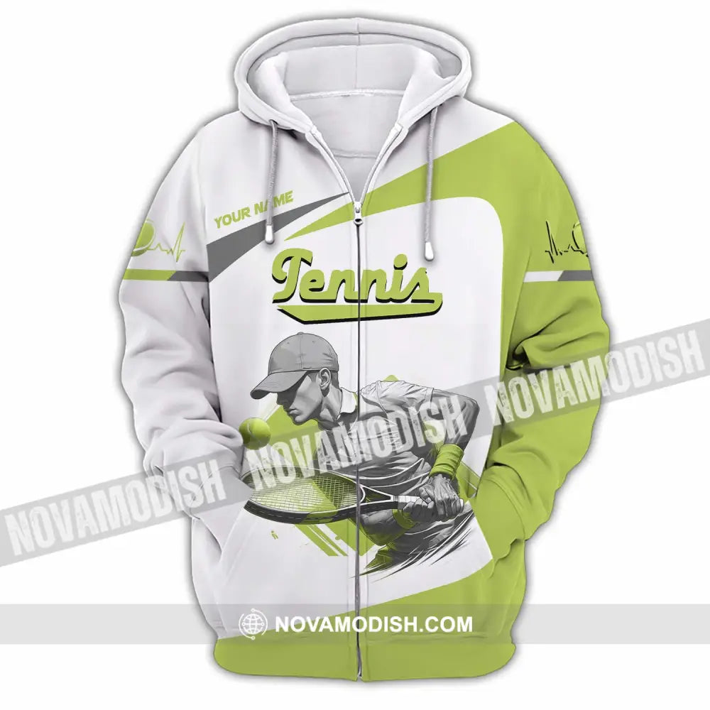 Unisex Shirt - Custom Tennis 3D Shirt Zipper Hoodie / S T-shirt