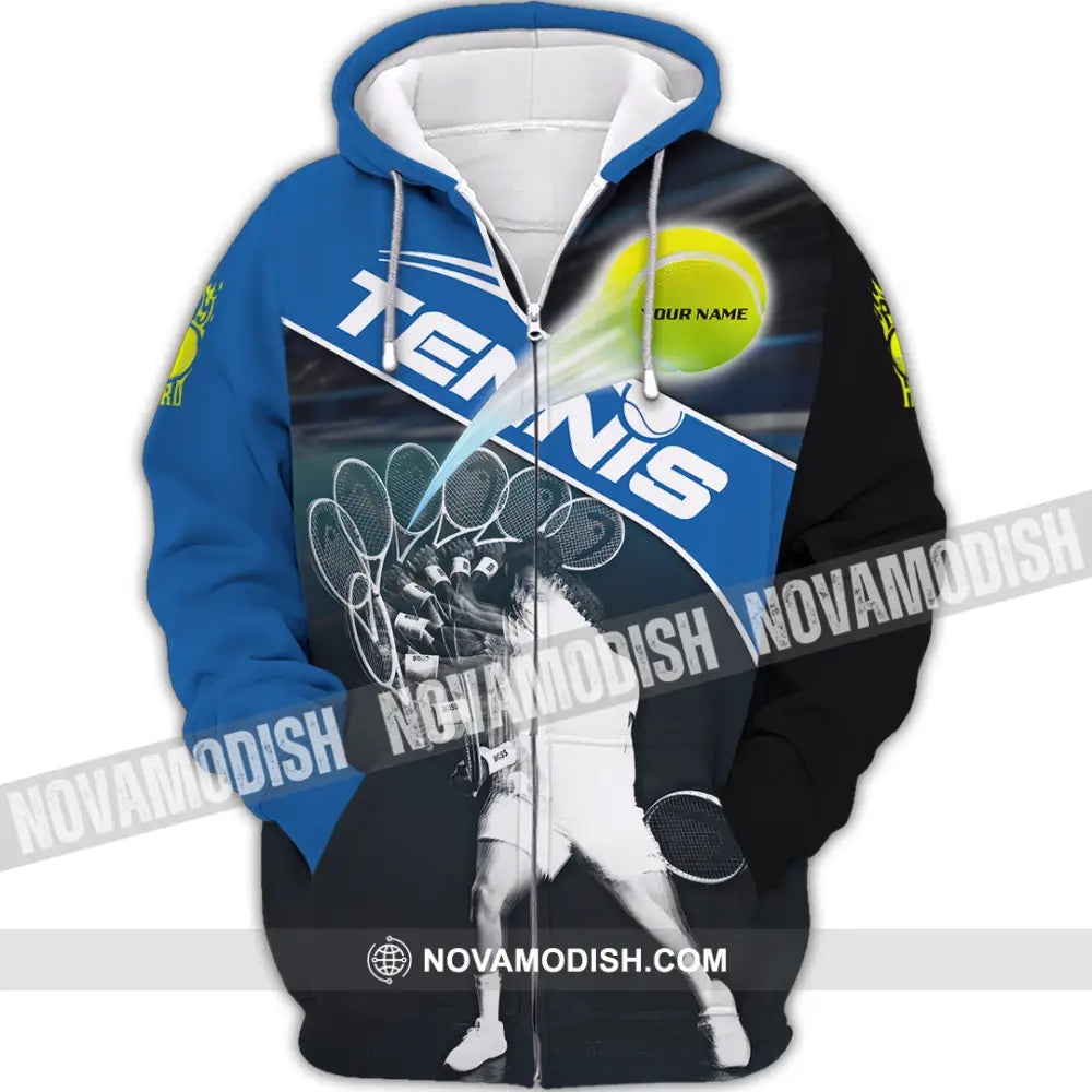 Unisex Shirt - Custom Tennis 3D Shirt Zipper Hoodie / S T-shirt