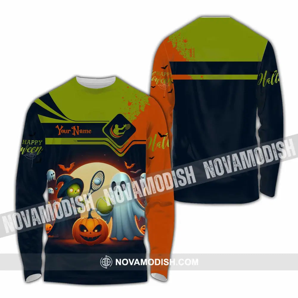 Unisex Shirt - Custom Tennis Halloween Shirt Long Sleeve Shirt / S T-shirt