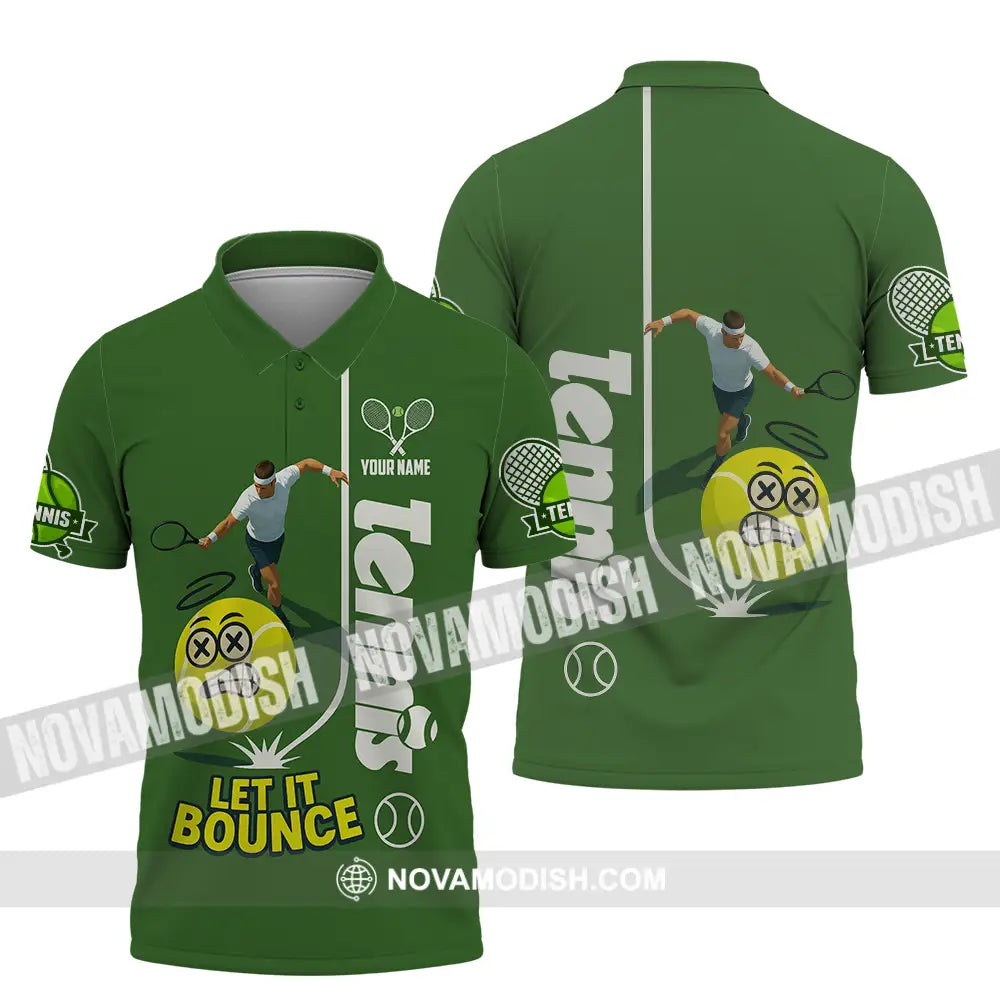 Unisex Shirt - Custom Tennis Let It Bounce Shirt Polo Shirt / S T-shirt