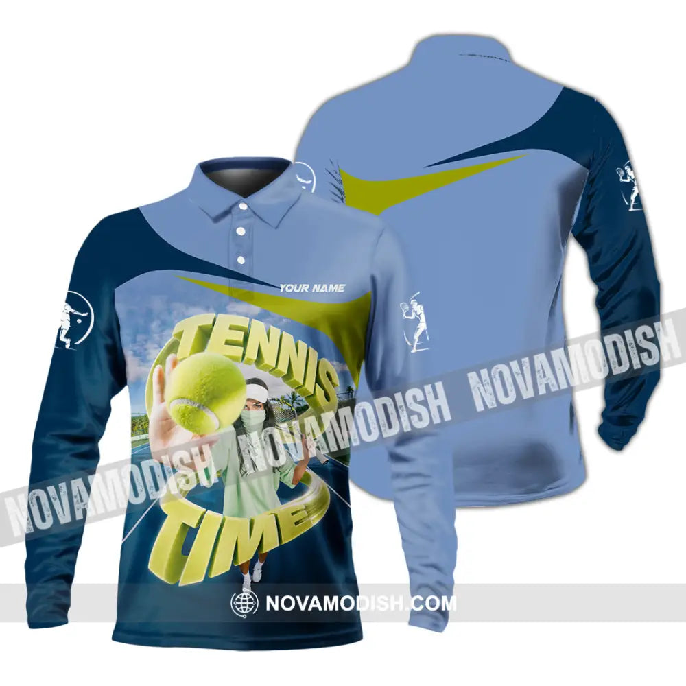 Unisex Shirt - Custom Tennis Shirt - Long Sleeve Polo / S - T-shirt