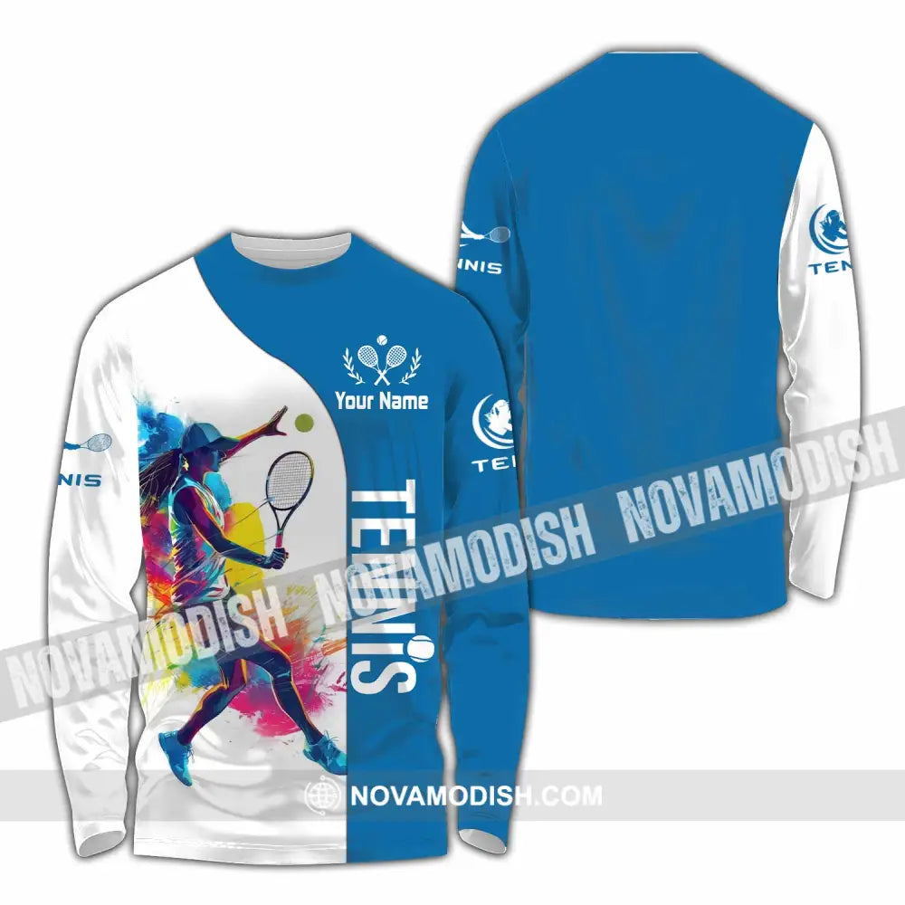 Unisex Shirt - Custom Tennis Shirt - Long Sleeve Shirt / S - T-shirt