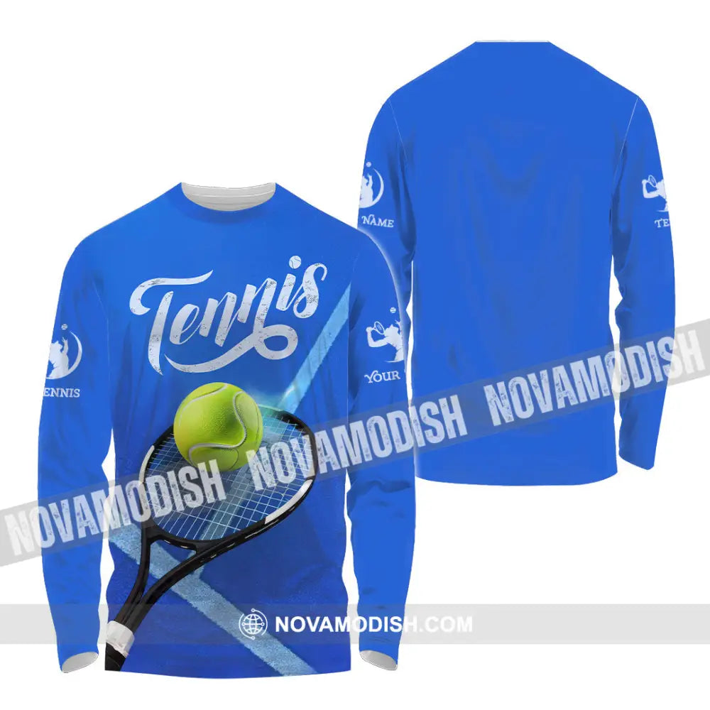 Unisex Shirt - Custom Tennis Shirt Long Sleeve Shirt / S T-shirt