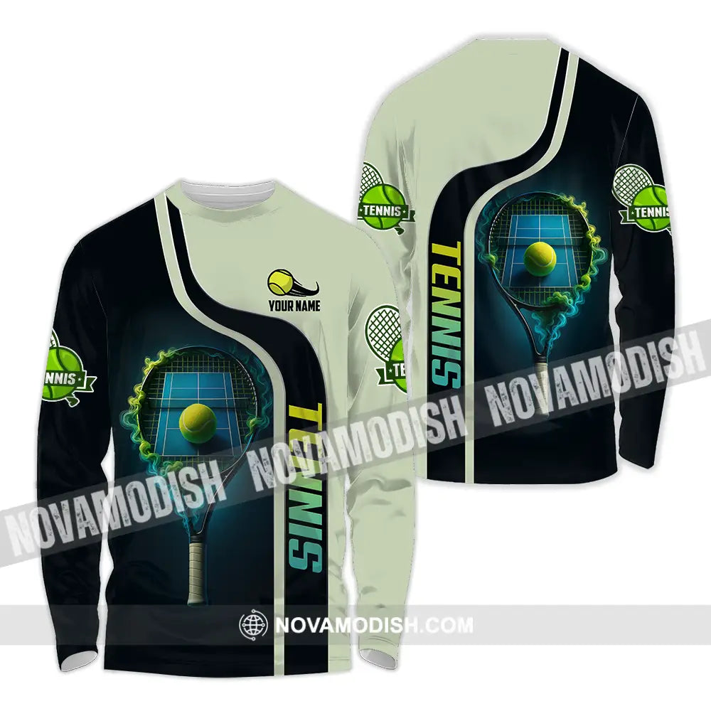 Unisex Shirt - Custom Tennis Shirt Long Sleeve Shirt / S T-shirt
